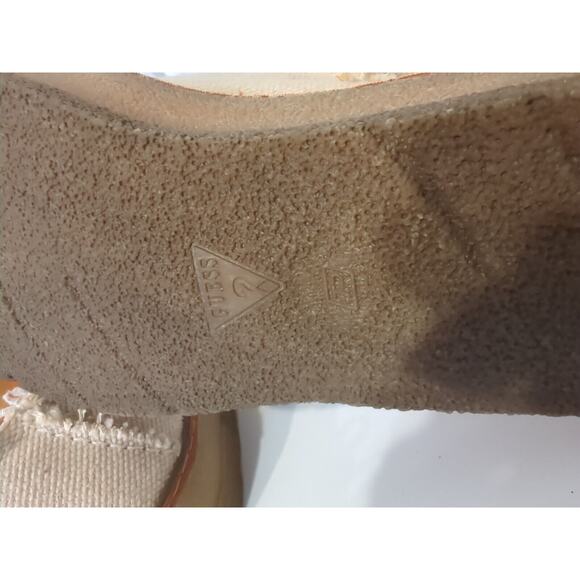 GUESS Ivory Burlap Lace Up Loafer Size 7.5 Men's Casual 04103 EUC! - Picture 9 of 9